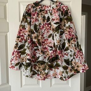 Floral flared skirt